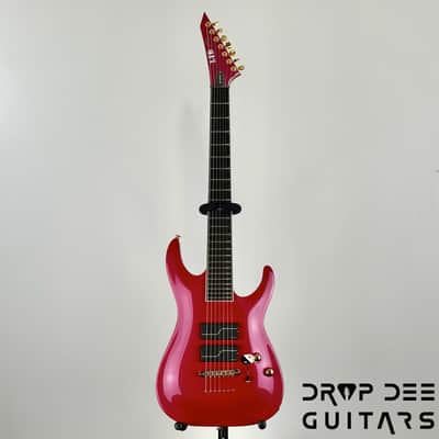 ESP LTD Stephen Carpenter SC-607B Baritone 7-String Electric Guitar w/ Case - Magenta Metallic image 2