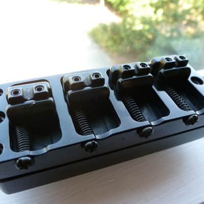Warwick 2-Piece Bridge & Tailpiece (4-String) German-made Black (Free shipping!) image 2