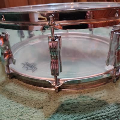 Ludwig 5x14" Vistalite Acrylic 10-Lug Snare Drum with P-85 Strainer 1970s - Clear image 5