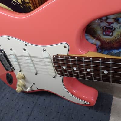 Fender Strat Plus Deluxe-1989 - Dusty Rose- RARE RARE Finish--with Rosewood- Wilkinson Nut- TBX- Lace Sensors- image 23