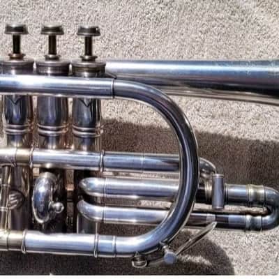Keefer Vintage Cornet B Flat - Silver plated - 1920s image 4