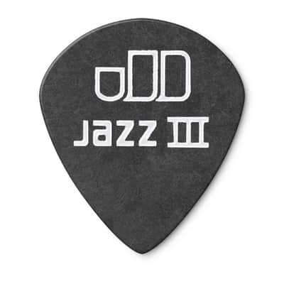 Dunlop 482R.60 Tortex® Pitch Black Jazz III Guitar Picks 72 Picks image 3