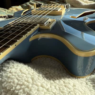 D'Angelico Excel Mini DC Tour Collection 2023 - Present - Slate Blue image 5