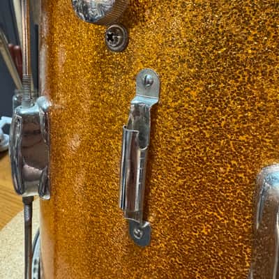 Slingerland 15x11" Snare Drum 1970s - Gold Sparkle image 7
