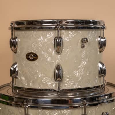 1960s Slingerland Modern Solo White Marine Pearl Drum Set image 16