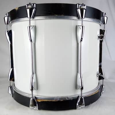 Yamaha 13x18" Powerlite Bass Drum 8-Lug MB6118U Piano White Wrap Japan Vintage image 6