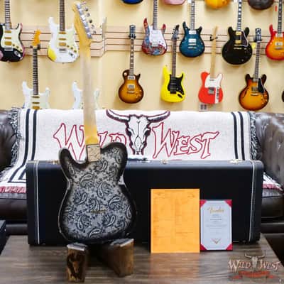Fender Custom Shop Ron Thorn Masterbuilt 1968 Telecaster Maple Fingerboard Relic Black Paisley image 11
