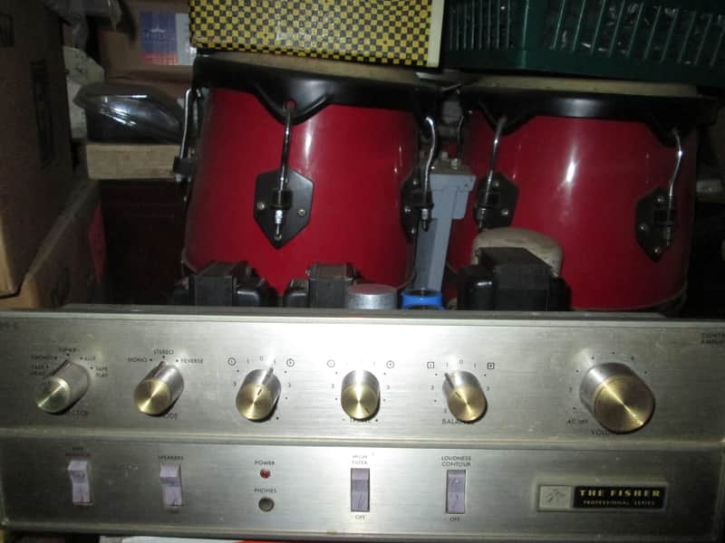 FISHER x100c 1964 stereo tube amp amplifier vintage phono image 1