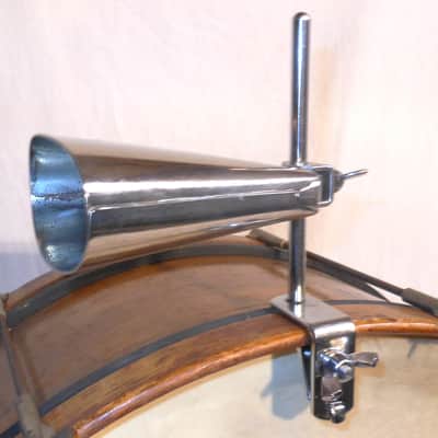 Vintage 1967 Golden-Tone Cowbell + Ludwig Chrome Plated Cowbell Holder image 7