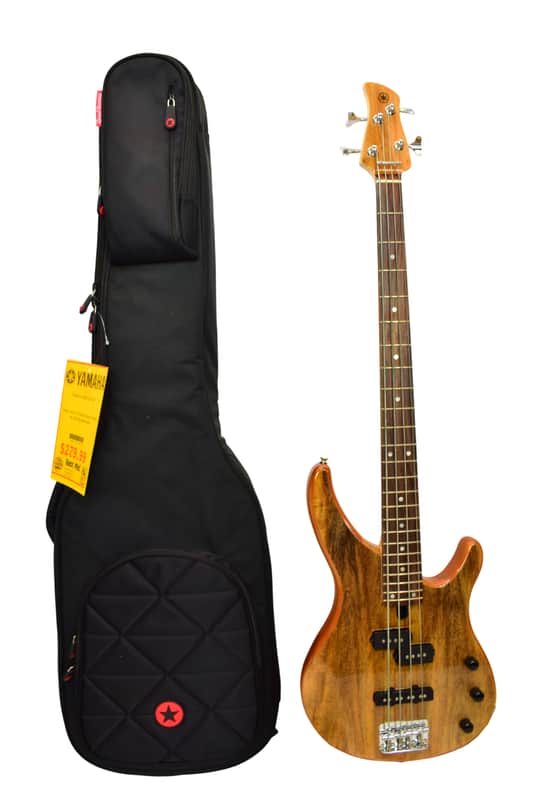 Yamaha TRBX174EW Mango Wood 4-String Electric Bass Guitar, Natural image 1