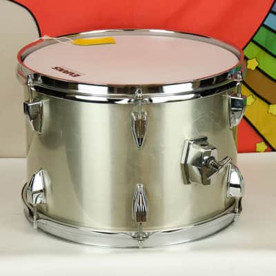 Vintage Tama Royalstar 13" Tom Drum, Brushed Metal, Metalic White? image 2