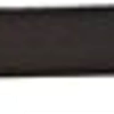Genuine Fender 2" Wide, Adjustable Black Cotton/Leather Guitar Strap image 2