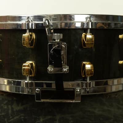 Yamaha 5.5x14 Maple Custom Ebony Lacquer Snare Drum image 4