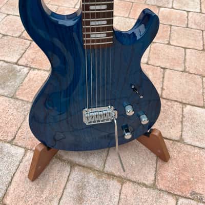 Line 6 Variax 700 - Transparent Blue finish on a carved ash body image 10