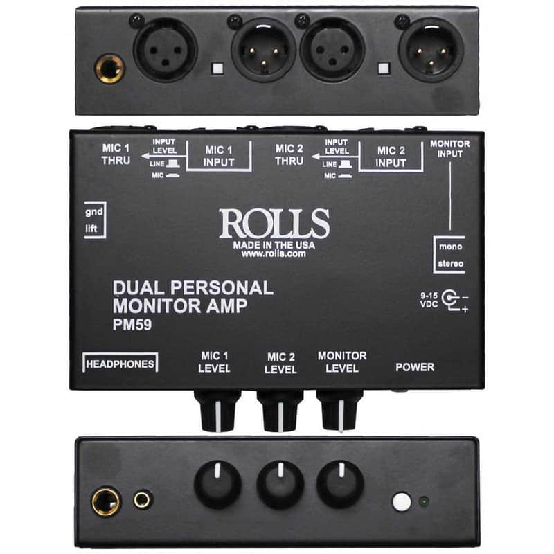 Rolls PM59 Dual Personal Monitor Amplifier image 1