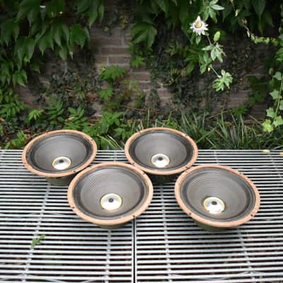 Quad of original Pre Rola Celestion Greenbacks from 1970 G12H T1534 Pulsonic cone 102-014 55hz Alumi image 16