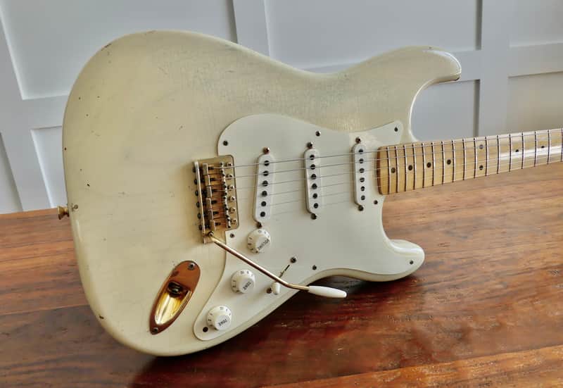 ★☆Custom Hard Relic P90 Stratocaster☆★ Fender Custom Shop 1960 Dual P90 Stratocaster Heavey Relic Black