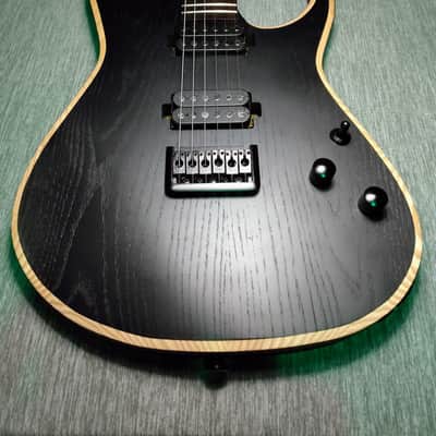 10S Metal Electric Guitar Ash Body and 5-Piece Neck  in Satin Black image 1