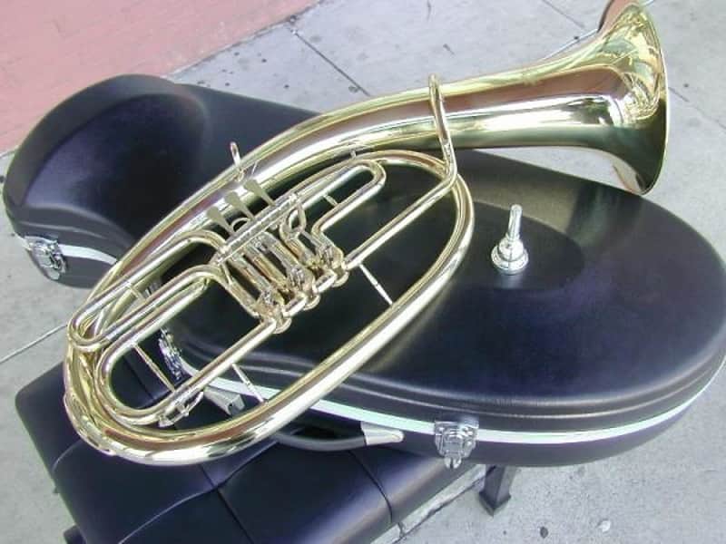 German Country Style Bb 3 Rotary Baritone & Tenor Horn image 1