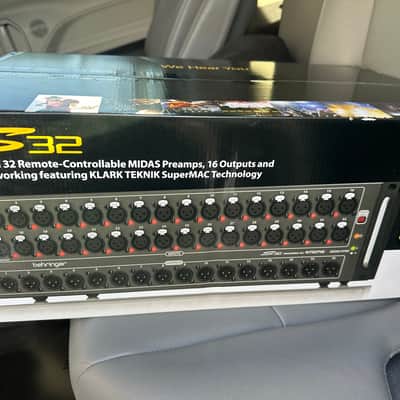 Behringer S32 Digital Snake IO Box 32 Preamps 16 Outputs 2015 - Present - Black image 2