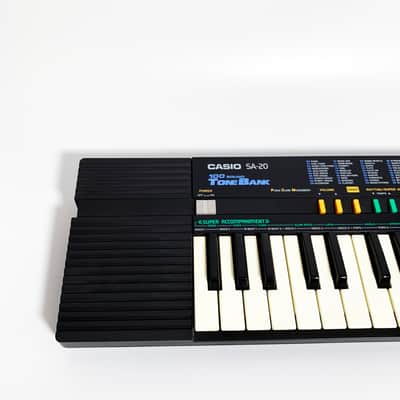 Casio SA-20 Tone Bank Mini Keyboard SA 20 Synth Drum Machine Synthesizer Audio Line Out Wham Bend image 4