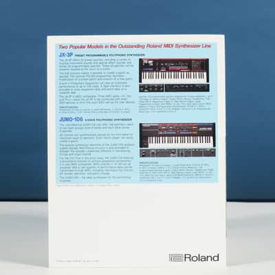 Roland JX-8P synthesizer & PG-800 programmer brochure image 2