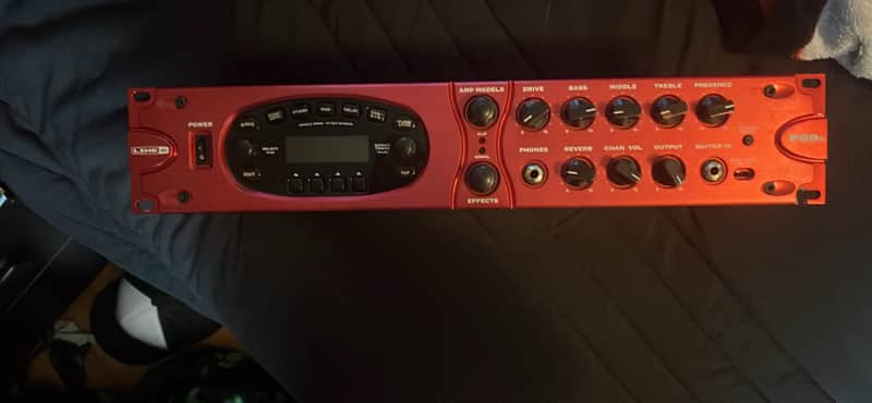 Line 6 POD xt Pro Rackmount Multi-Effect and Amp Modeler 2003 - 2008 - Red image 1
