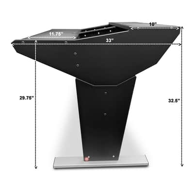Bazel Studio Desk - 12 RU Rack Space, Classic Vintage Design image 4
