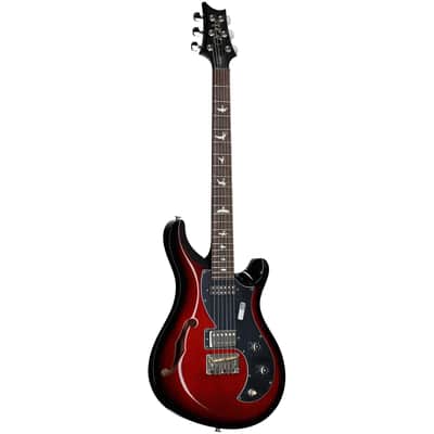 PRS Paul Reed Smith S2 Vela Semi-Hollowbody Electric Guitar (with Gig Bag), Scarlet Sunburst image 2