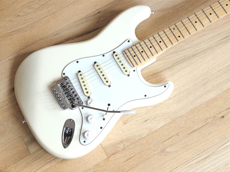 1980s Fender Stratocaster Japan E-Serial # Olympic White Schaller