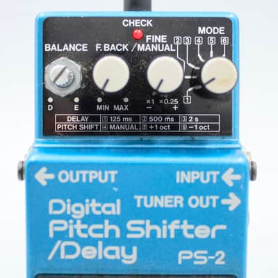 Boss PS-2 Digital Pitch Shifter Delay 1989 Made in Japan Guitar Effect Pedal BA27010 image 3