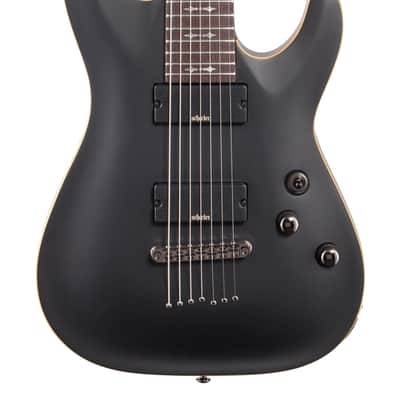 Schecter Demon 7 Electric Guitar Aged Black Satin image 3