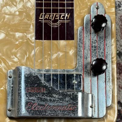 1950s Gretsch Electromatic Lap Steel Vintage Pearloid Electric Guitar W/ Original Case! image 13