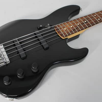 1993 Fender Jazz Bass Plus V 5-String Bass Black w/HSC image 10