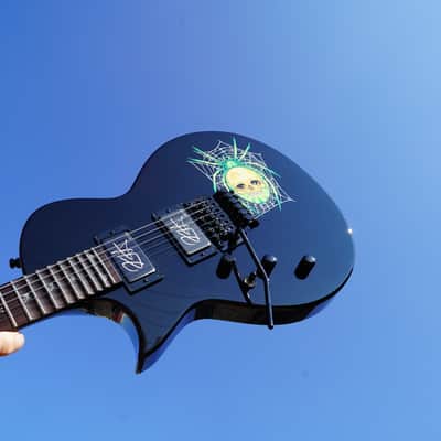 ESP Custom Shop KH-3 w/ Spider Black w/Graphic Left Handed 6-String w/ Case (NOS) image 1