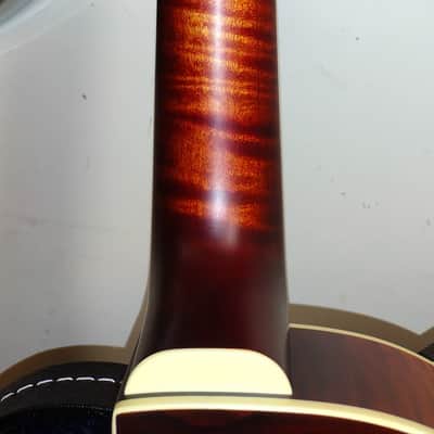 National Reso-Phonic Custom Reso Rocket WB Figured Maple Cutaway 2023 Tobacco Sunburst image 4