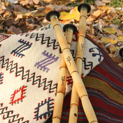 Corsaro Semi-Professional Grade Bamboo Ney Key: C# with Mouthpiece & Leather Case image 2