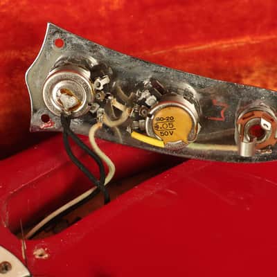 all original 1964 Fender pre-CBS Duo-Sonic II Red image 24