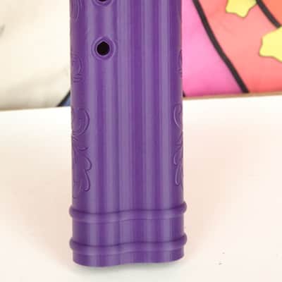 BaFlute F# Medium Low Tone Drone Flute, 432hz Double Chamber Drone Flute, Native American Style Flute, Purple image 5