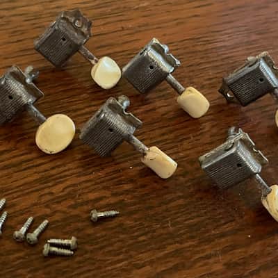 1958 - 1964 set Fender Musicmaster Duo Sonic Mustang guitar tuners tuning pegs image 1