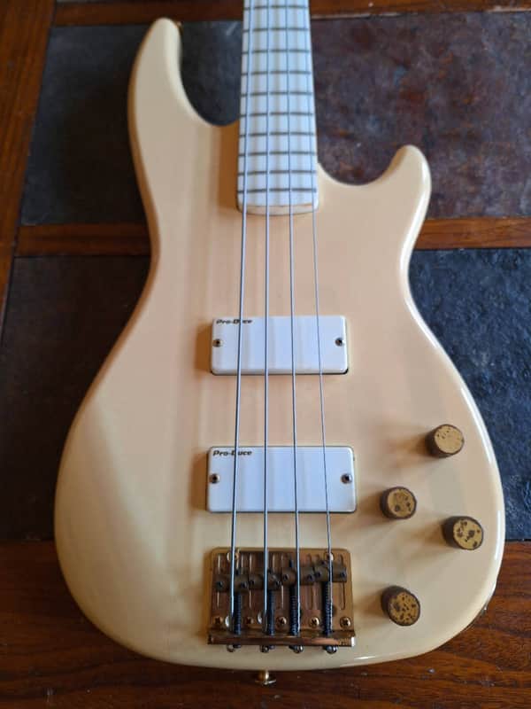 Greco Guitar Device w/Spirit Energy bass active MIJ '80s - white image 1