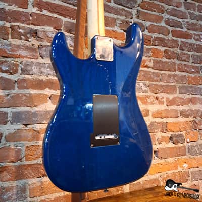 Hamer USA S-Style w/ Duncan Rails & Scalloped Neck (1993 - Cobalt Blue) image 10