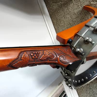 SS Stewart Orchestra Model Carved Scroll 5St Banjo 1890 image 20