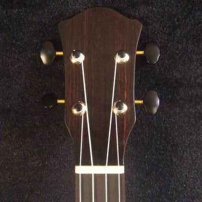Handmade Solid Hawaiian Koa Tenor Ukulele, Rosewood Arch-Back, Hibiscus Abalone, MOP Inlay, Soft-bag, Bruce Wei UAG17-2026 image 7