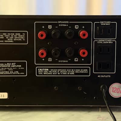 πΆβ¨ Sansui AU-417 Integrated Amplifier β 120V U.S. Unit, Serviced, Cleaned, Tested image 11