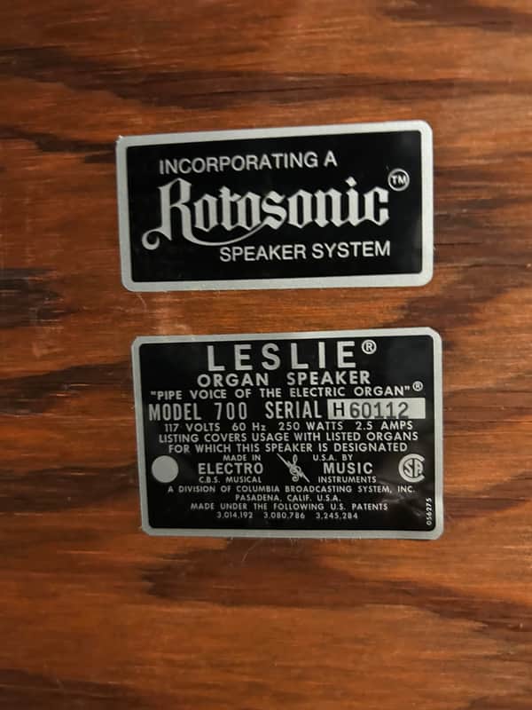 Leslie Model 700 Rotating Speaker Cab 1970s - Natural image 1