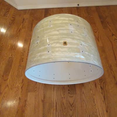 Ludwig Vintage 1967 super classic 22" bass drum shell White Marine Pearl excellent image 1