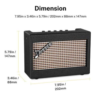 3 Watt Electric Mini Guitar Amplifier Desktop Guitar AMP Portable and Compact image 4