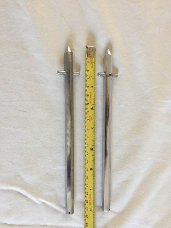 Rogers Vintage Kick Drum Spurs (07) 1960s - Chrome image 1