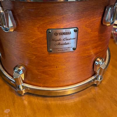 Yamaha Maple Custom Absolute tom 12"x8 natural vintage image 6